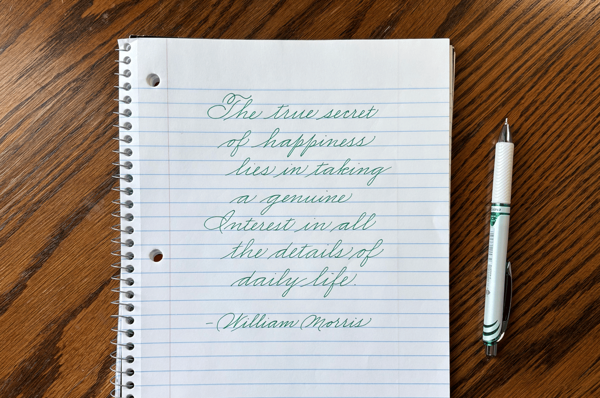 Save handwriting